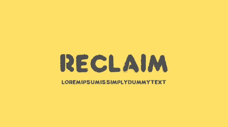 Reclaim Font