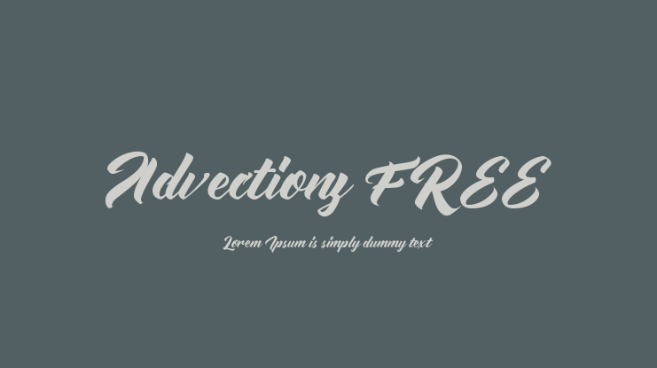 Advectionz FREE Font