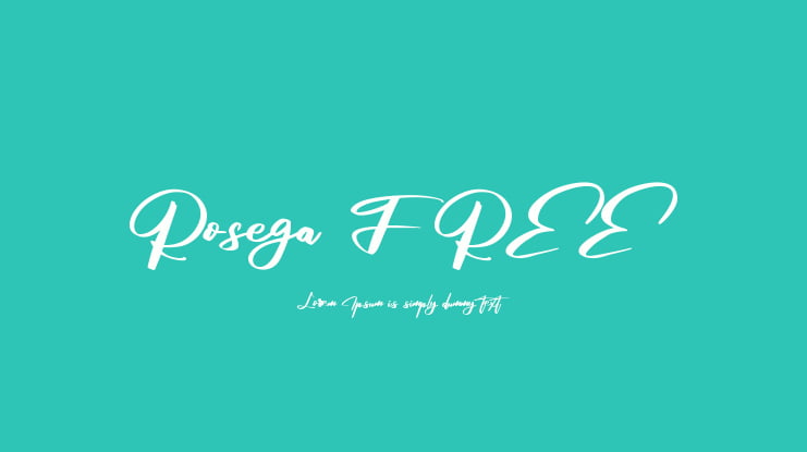 Rosega FREE Font