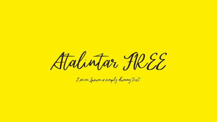 Atalintar FREE Font