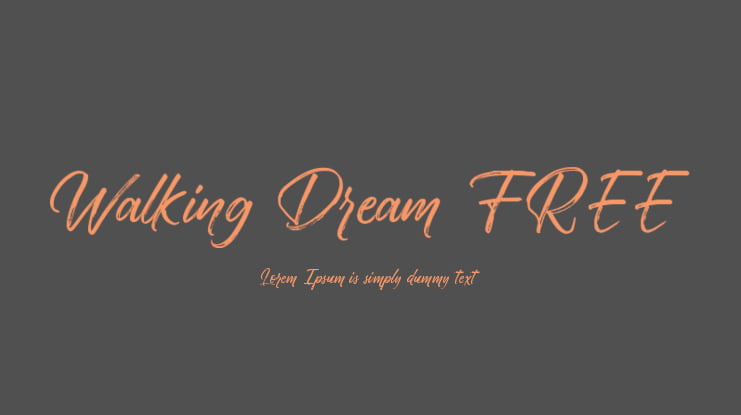 Walking Dream FREE Font