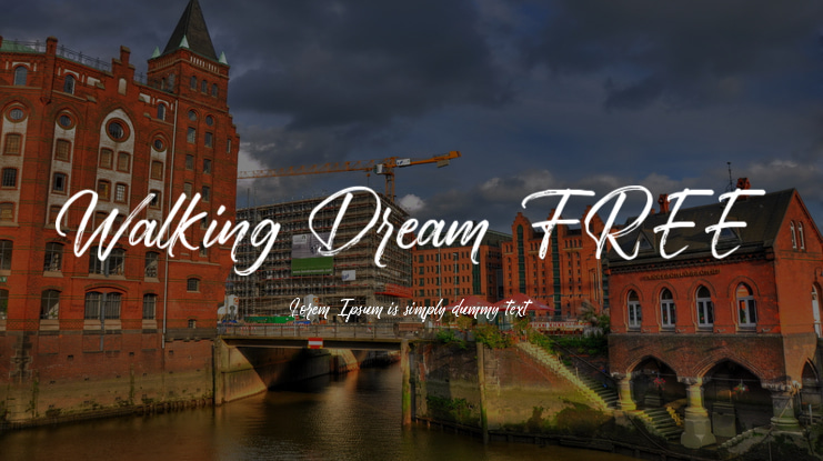 Walking Dream FREE Font
