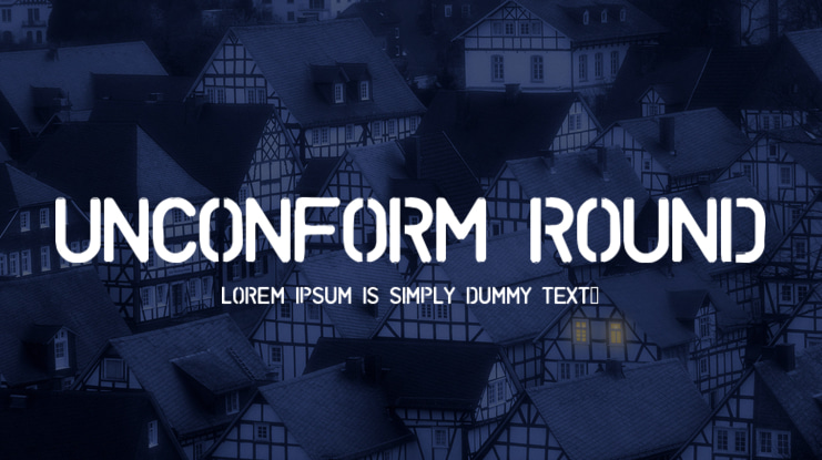 Unconform Round Font
