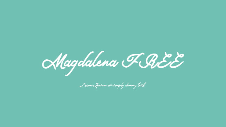 Magdalena FREE Font