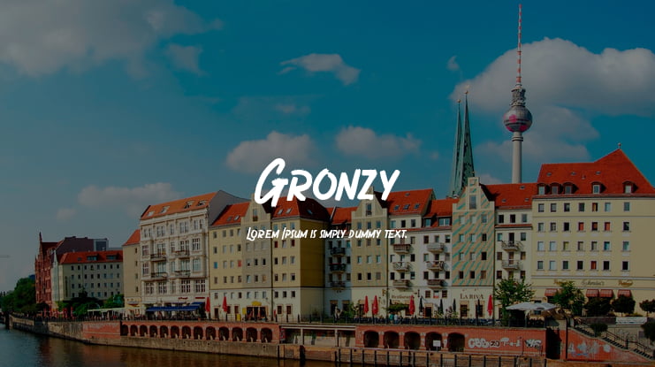 Gronzy Font