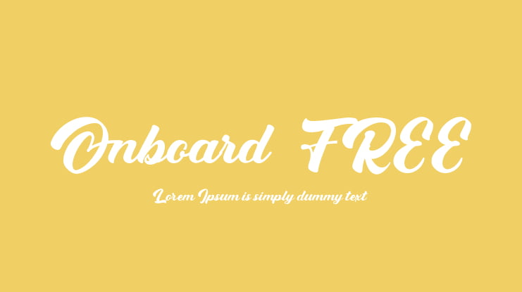Onboard FREE Font
