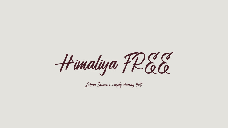 Himaliya FREE Font