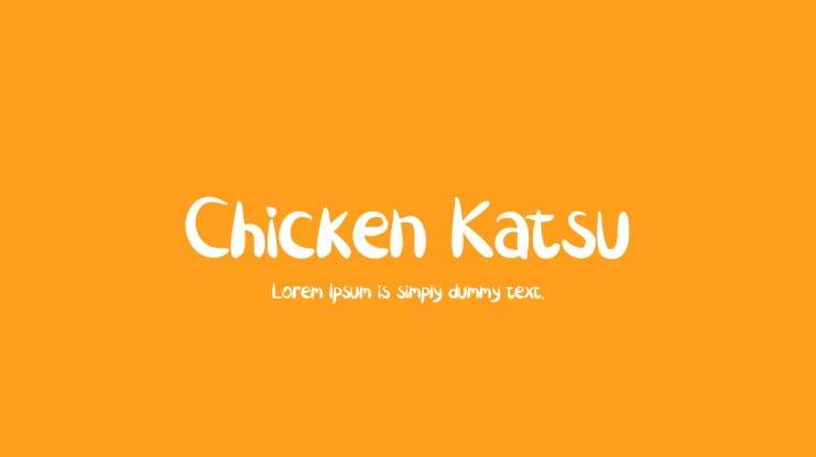 Chicken Katsu Font