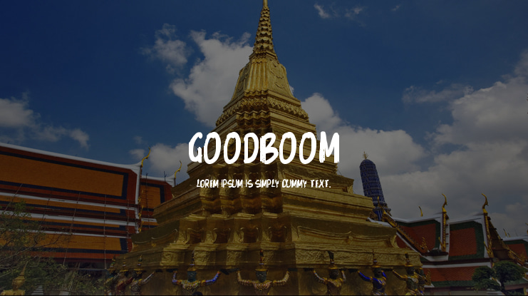 GoodBoom Font