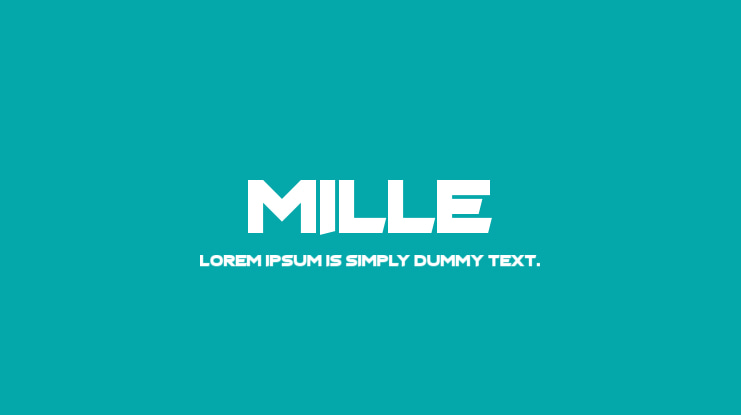 Mille Font