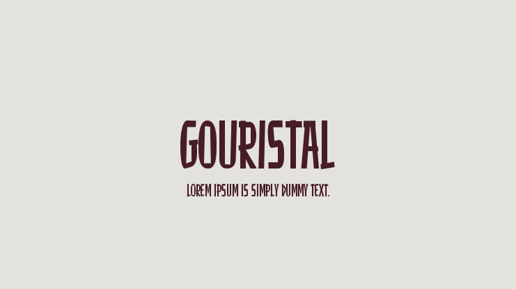 Gouristal Font