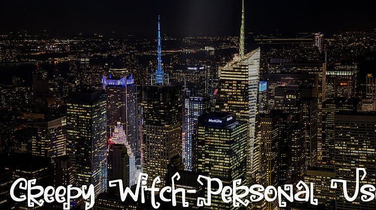 Creepy Witch-Personal Use Font