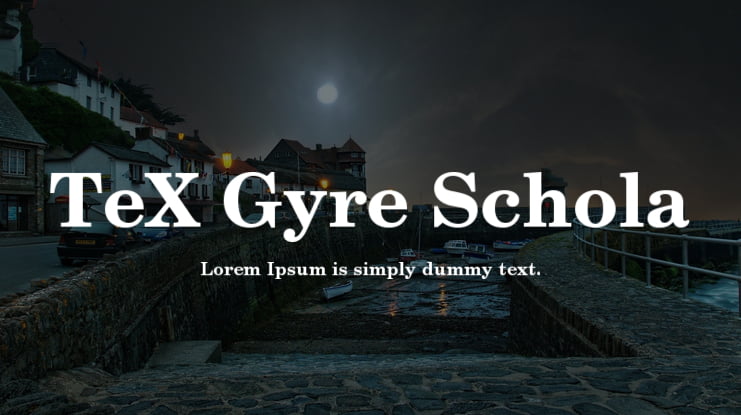 TeX Gyre Schola Font Family