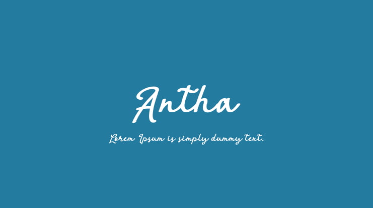 Antha Font Family