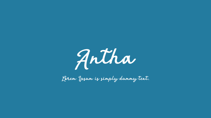 Antha Font Family