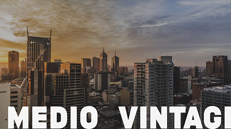 MEDIO VINTAGE Font Family