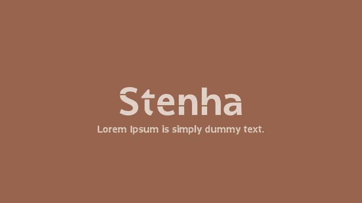 Stenha Font