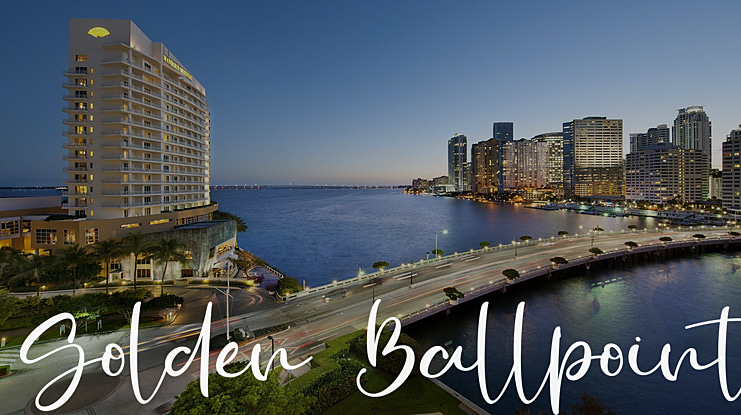 Golden Ballpoint Font