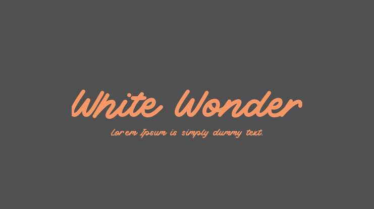 White Wonder Font