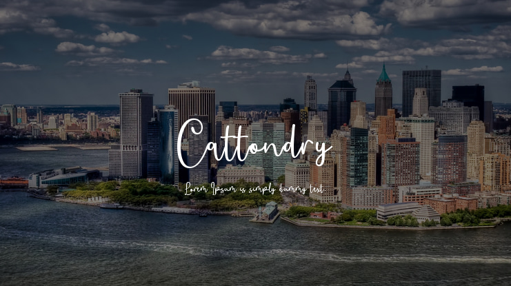 Cattondry Font