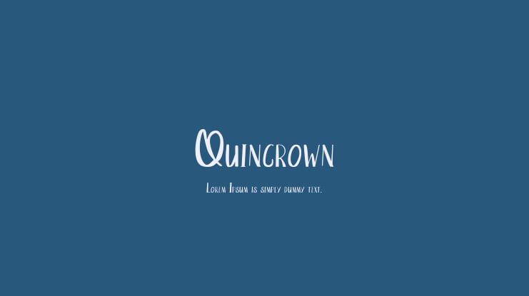 Quincrown Font