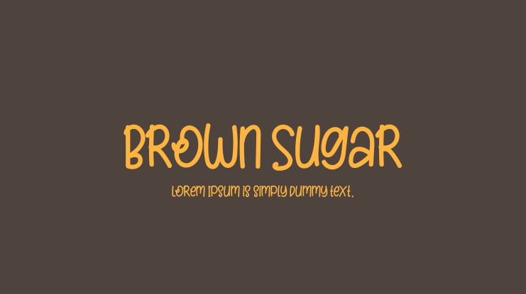 Brown Sugar Font Family