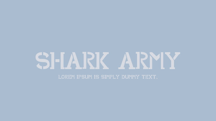 Shark Army Font