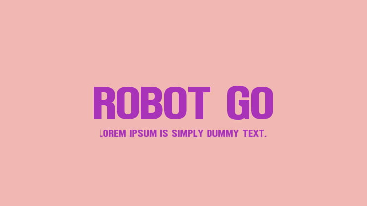 Robot Go Font Family