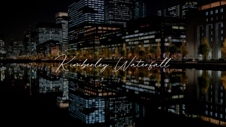 Kimberley Waterfall Font