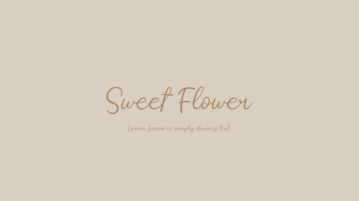 Sweet Flower Font
