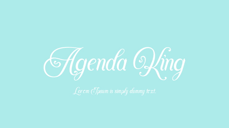 Agenda King Font