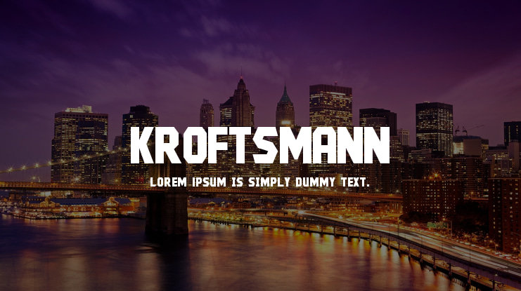 Kroftsmann Font