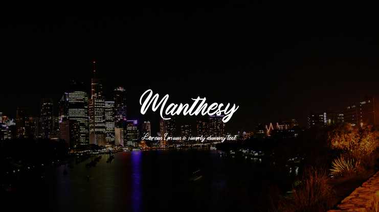 Manthesy Font