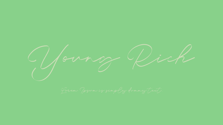 Young Rich Font