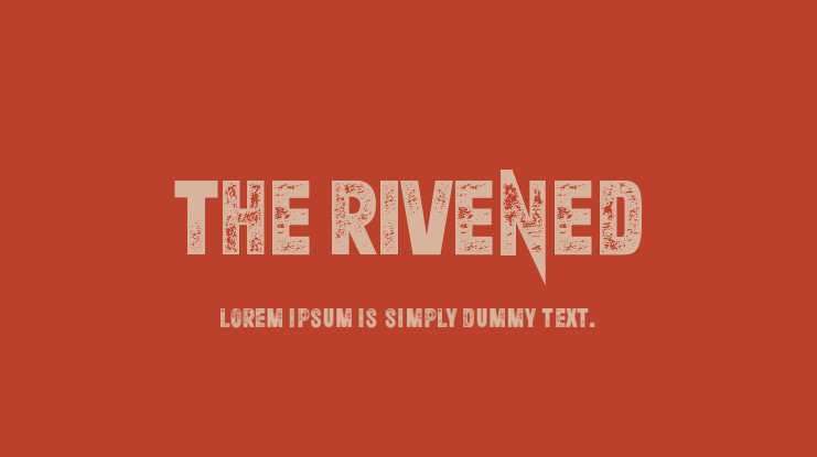 The Rivened Font