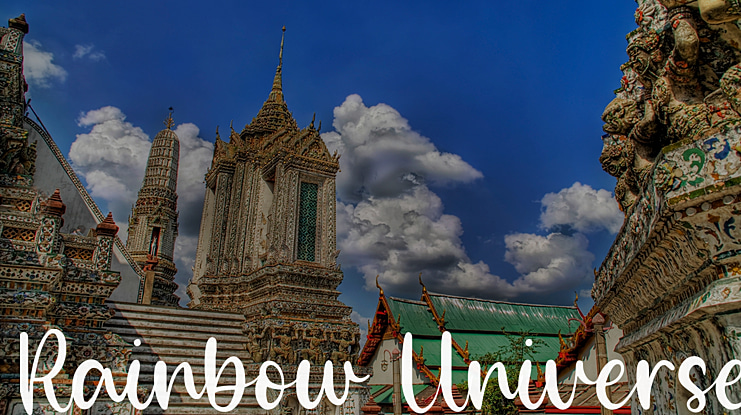 Rainbow Universe Font