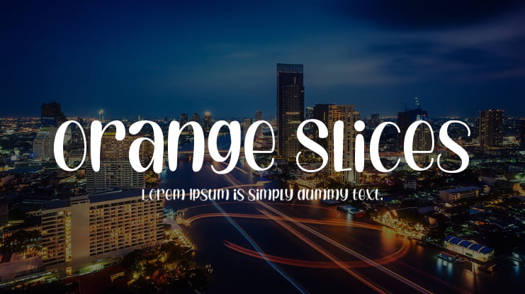 Orange Slices Font Family