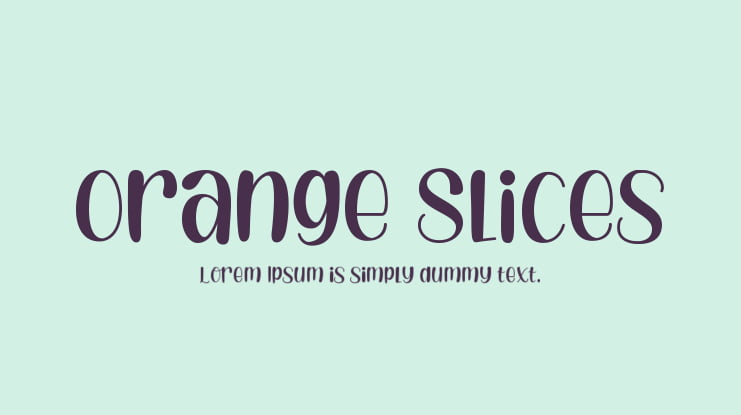 Orange Slices Font Family