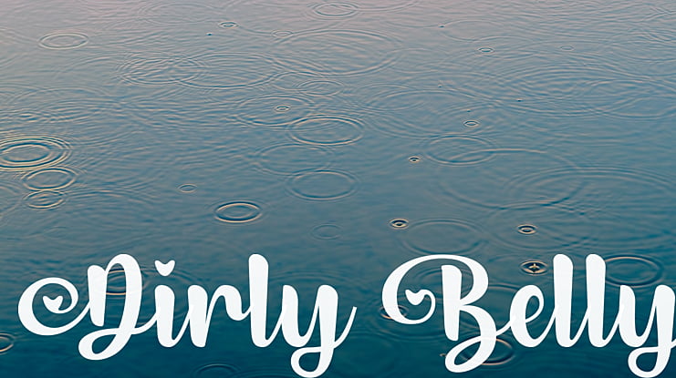 Dirly Belly Font