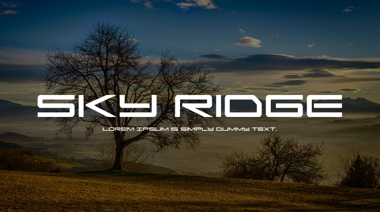 Sky Ridge Font Family