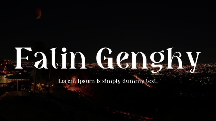 Fatin Gengky Font Family
