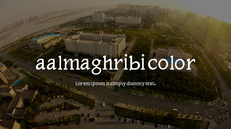 aalmaghribi color Font Family