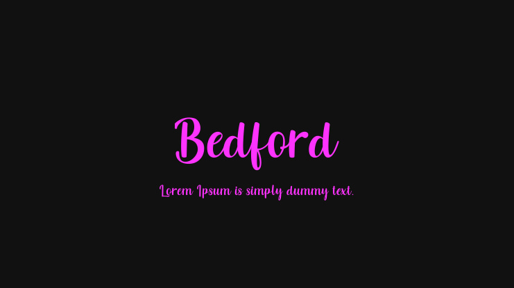 Bedford Font