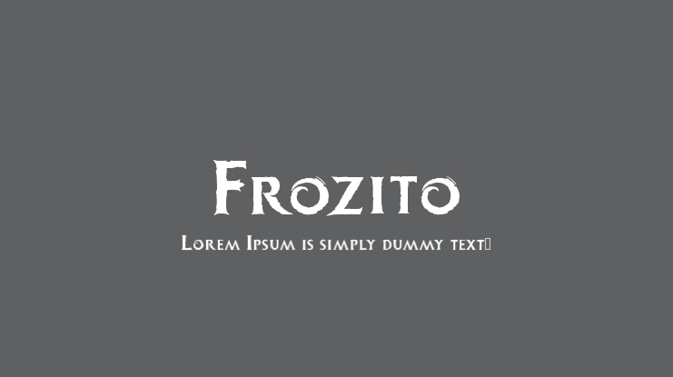Frozito Font
