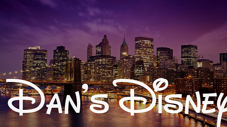 Dan's Disney Font Family