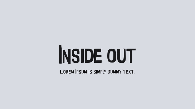 Inside Out Font