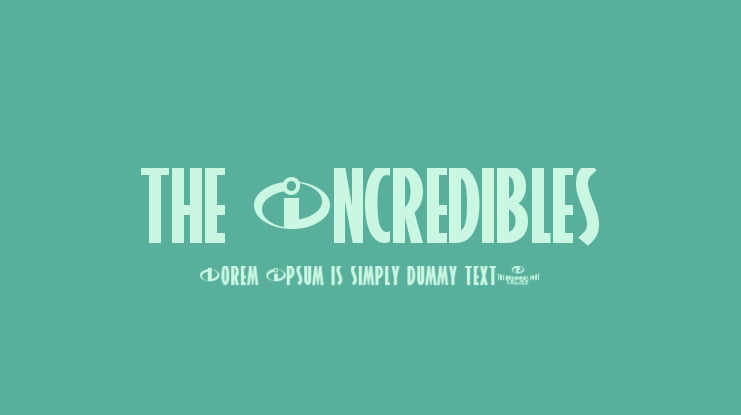 the Incredibles Font