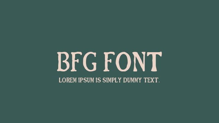BFG Font