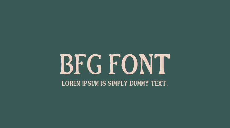 BFG Font