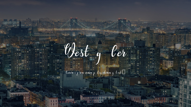 Westyler Font